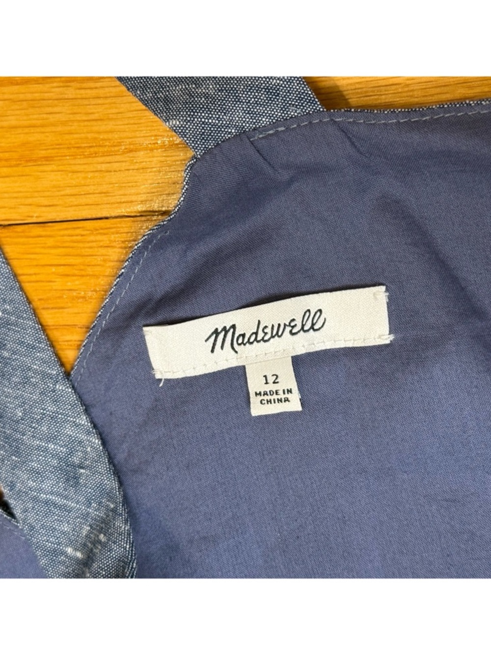 Madewell Chambray Tank Button-Front Midi Dress - Picture 7 of 8